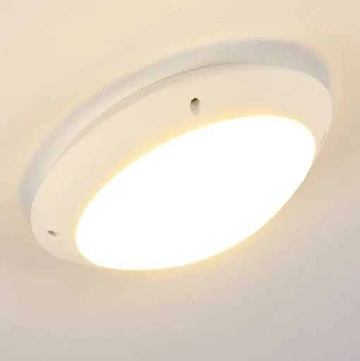 Plafonnier Exterieur Grafton Blanc, 1 Lumiere