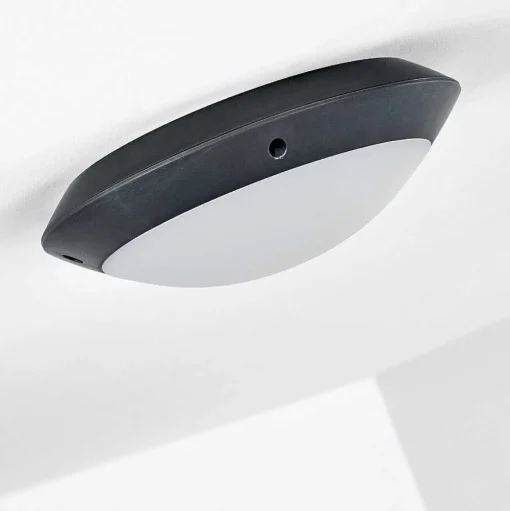 Plafonnier Exterieur Grafton Anthracite, 1 Lumiere