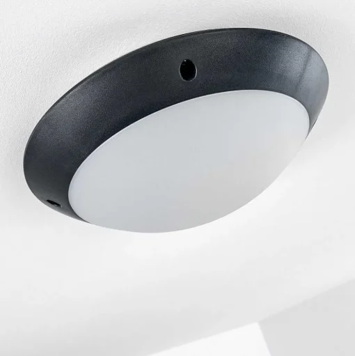 Plafonnier Exterieur Grafton Anthracite, 1 Lumiere