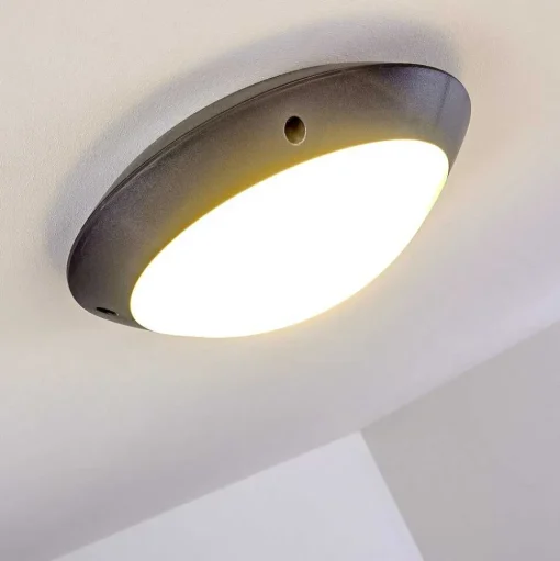 Plafonnier Exterieur Grafton Anthracite, 1 Lumiere