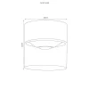 Plafonnier Exterieur Lcd 5068 Led Noir, 1 Lumiere