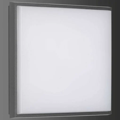 Plafonnier Exterieur Lcd Typ 5060 Led Noir, 1 Lumiere