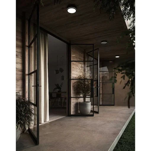 Plafonnier Exterieur Nordlux Ava Led Noir, 1 Lumiere