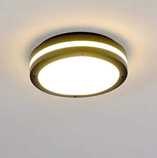 Plafonnier Exterieur Wollongong Led Anthracite, 1 Lumiere