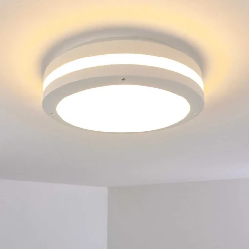 Plafonnier Exterieur Wollongong Led Blanc, 1 Lumiere