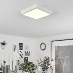 Plafonnier Finsrud Led Blanc, 1 Lumiere