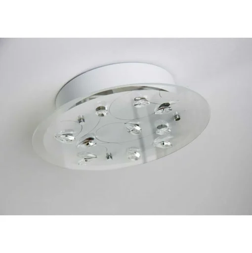 Plafonnier 2Flg. Blanc, 2 Lumieres