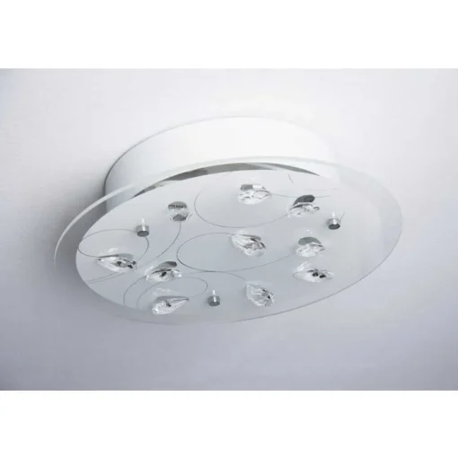Plafonnier 2Flg. Blanc, 2 Lumieres