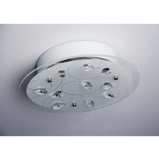 Plafonnier 2Flg. Blanc, 2 Lumieres