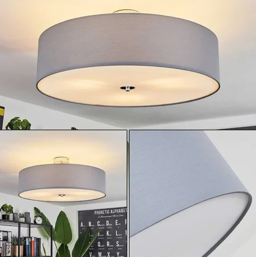 Plafonnier Foggia Chrome, 3 Lumieres