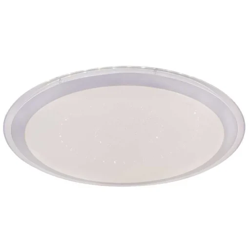 Plafonnier Globo Carry Led Blanc, 1 Lumiere, Telecommandes, Changeur De Couleurs