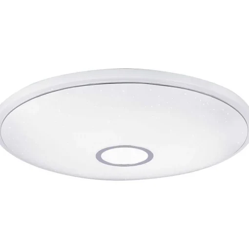 Plafonnier Globo Connor Led Blanc, 1 Lumiere, Telecommandes, Changeur De Couleurs