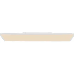 Plafonnier Globo Doro Led Blanc, 2 Lumieres, Telecommandes, Changeur De Couleurs