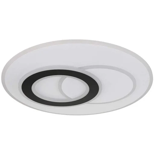 Plafonnier Globo Jacques Led Noir, Blanc, 1 Lumiere, Telecommandes