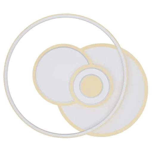 Plafonnier Globo Roderick Led Blanc, 1 Lumiere, Telecommandes