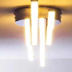 Plafonnier Globo Wave Led Chrome, 1 Lumiere