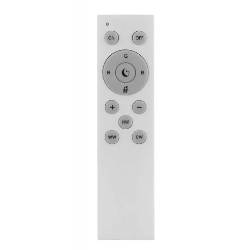 Plafonnier Globo Xaver Led Noir, Blanc, 2 Lumieres, Telecommandes, Changeur De Couleurs