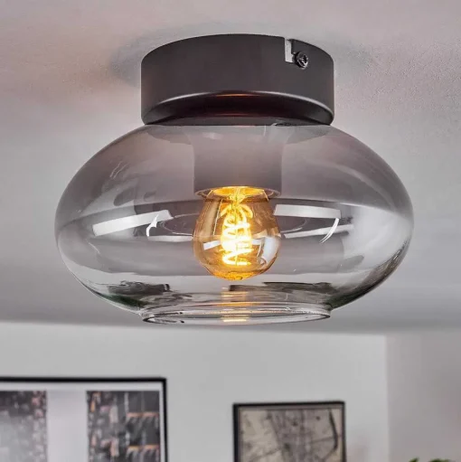 Plafonnier Haikala Noir, 1 Lumiere