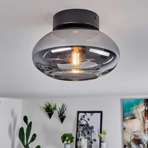 Plafonnier Haikala Noir, 1 Lumiere