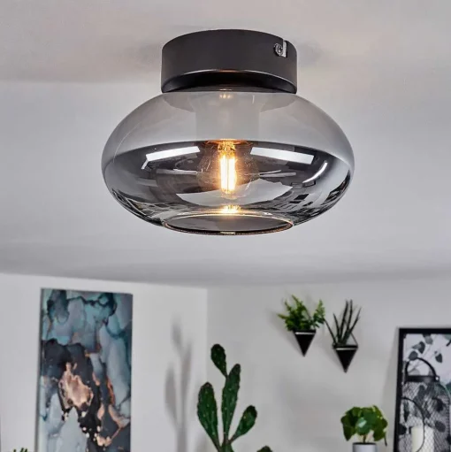 Plafonnier Haikala Noir, 1 Lumiere
