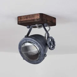 Plafonnier Herford Bois Fonce, 1 Lumiere