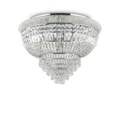Plafonnier Ideallux Dubai Chrome, 24 Lumieres