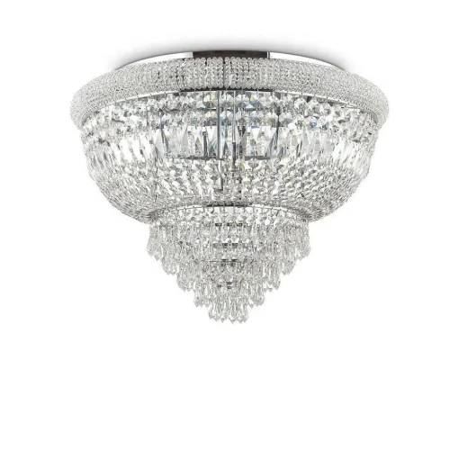 Plafonnier Ideallux Dubai Chrome, 24 Lumieres