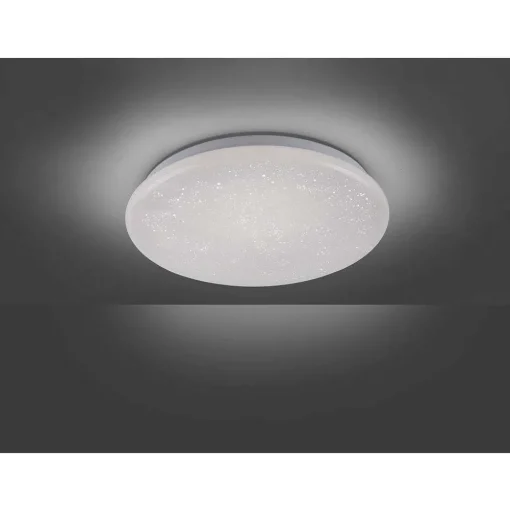 Plafonnier Leuchten Direkt Skyler Led Blanc, 1 Lumiere, Detecteur De Mouvement