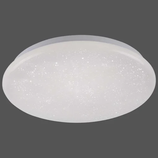 Plafonnier Leuchten Direkt Skyler Led Blanc, 1 Lumiere, Detecteur De Mouvement