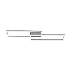 Plafonnier Leuchten Direkt Ls-Maxi Led Acier Inoxydable, 1 Lumiere, Telecommandes, Changeur De Couleurs