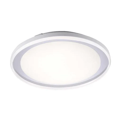 Plafonnier Leuchten-Direkt Medion-Lars Led Chrome, 1 Lumiere, Changeur De Couleurs