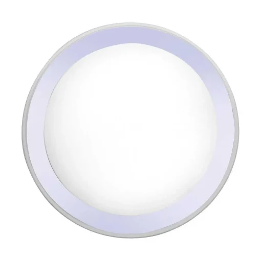 Plafonnier Leuchten-Direkt Medion-Lars Led Chrome, 1 Lumiere, Changeur De Couleurs