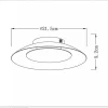 Plafonnier Lucide Foskal Led Blanc, 1 Lumiere