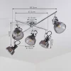 Plafonnier Lulea Chrome, 5 Lumieres