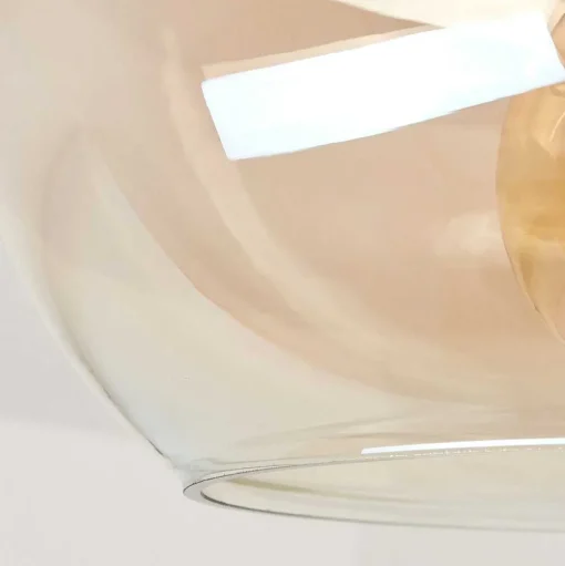 Plafonnier Molloy Ambre, 1 Lumiere