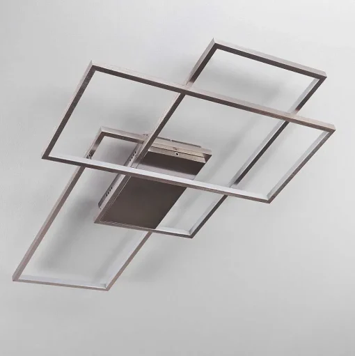 Plafonnier Momahaki Led Chrome, 1 Lumiere, Telecommandes