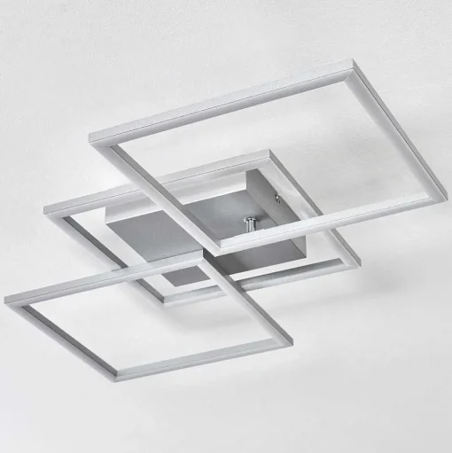 Plafonnier Obo Led Titane, 1 Lumiere