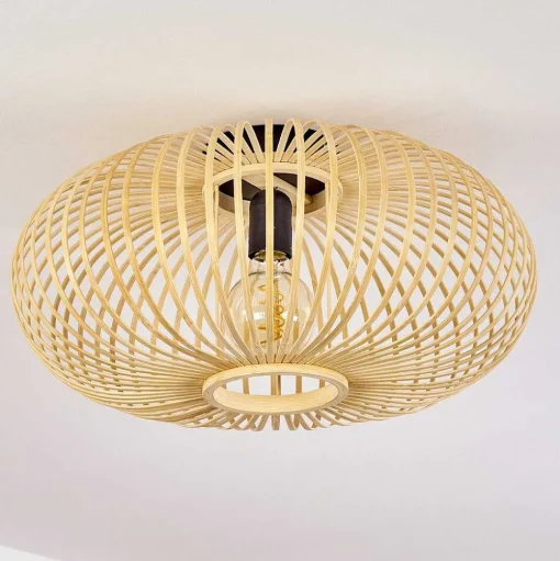 Plafonnier Oravi Bois Clair, 1 Lumiere