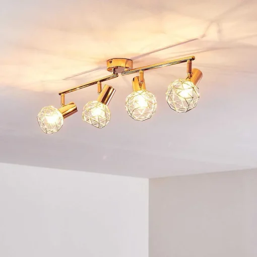 Plafonnier Palmira Cuivre, 4 Lumieres