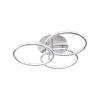 Plafonnier Paul Neuhaus Q-Nevio Led Nickel Mat, 3 Lumieres, Telecommandes