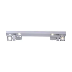 Plafonnier Paul Neuhaus Q-Nemo Led Aluminium, 8 Lumieres, Telecommandes, Changeur De Couleurs