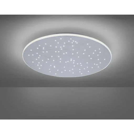Plafonnier Paul Neuhaus Q-Nightsky Led Aluminium, 1 Lumiere, Telecommandes