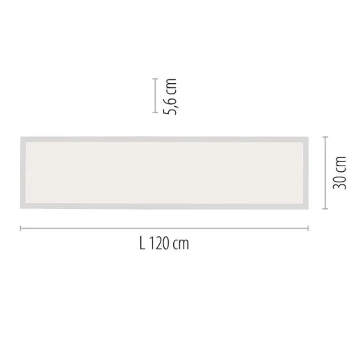 Plafonnier Paul Neuhaus Q-Flag Led Blanc, 1 Lumiere, Telecommandes