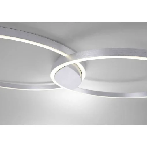 Plafonnier Paul Neuhaus Q-Kate Led Aluminium, 1 Lumiere, Telecommandes