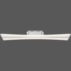 Plafonnier Paul Neuhaus Q-Riller Led Chrome, 2 Lumieres, Telecommandes, Changeur De Couleurs