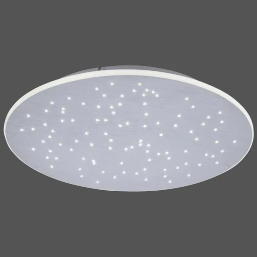 Plafonnier Paul Neuhaus Q-Nightsky Led Aluminium, 1 Lumiere, Telecommandes