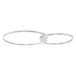 Plafonnier Paul Neuhaus Q-Kate Led Aluminium, 1 Lumiere, Telecommandes