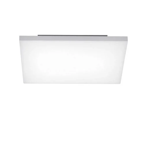 Plafonnier Paul Neuhaus Q-Flag Led Blanc, 1 Lumiere, Telecommandes, Changeur De Couleurs