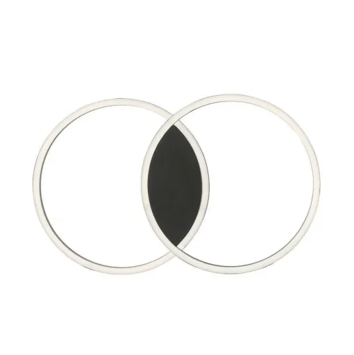 Plafonnier Paul Neuhaus Q-Marko Led Noir, 1 Lumiere, Telecommandes, Changeur De Couleurs
