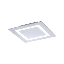 Plafonnier Paul Neuhaus Q-Miran Led Aluminium, 1 Lumiere, Telecommandes, Changeur De Couleurs